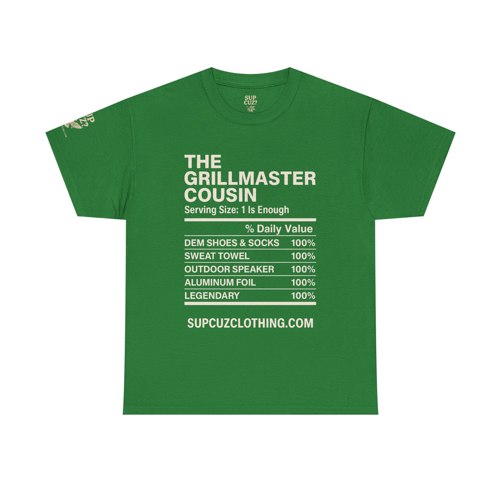 The Grillmaster Cousin - Unisex Heavy Cotton Tee (Multiple Colors)