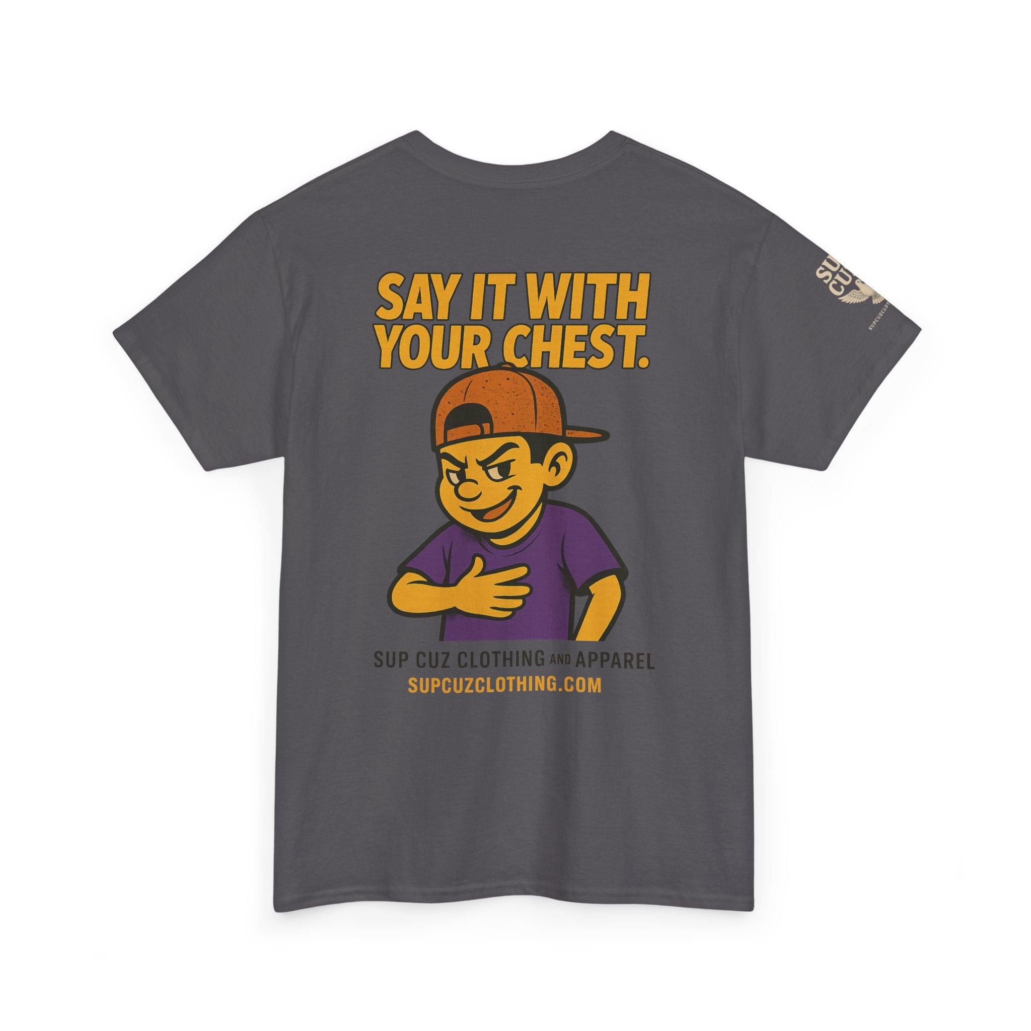 Origins Shirt - Say It With Your Chest! - (No Background) Unisex Heavy Cotton Tee