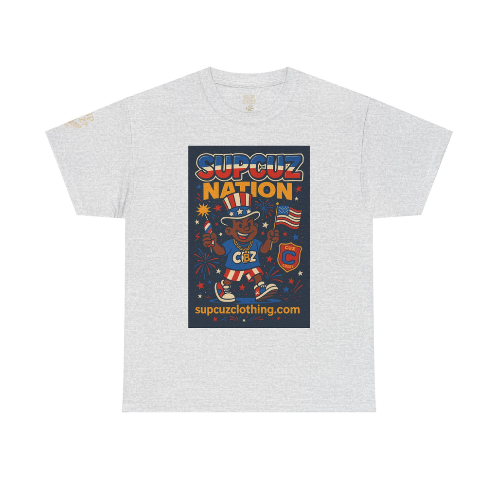 4th of July Launch Tee 1/6 - Unisex Heavy Cotton Tee