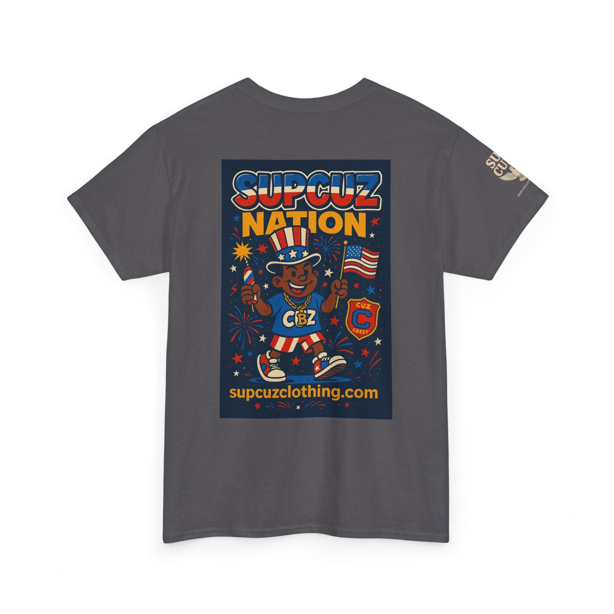 4th of July Launch Tee 1/6 - Unisex Heavy Cotton Tee