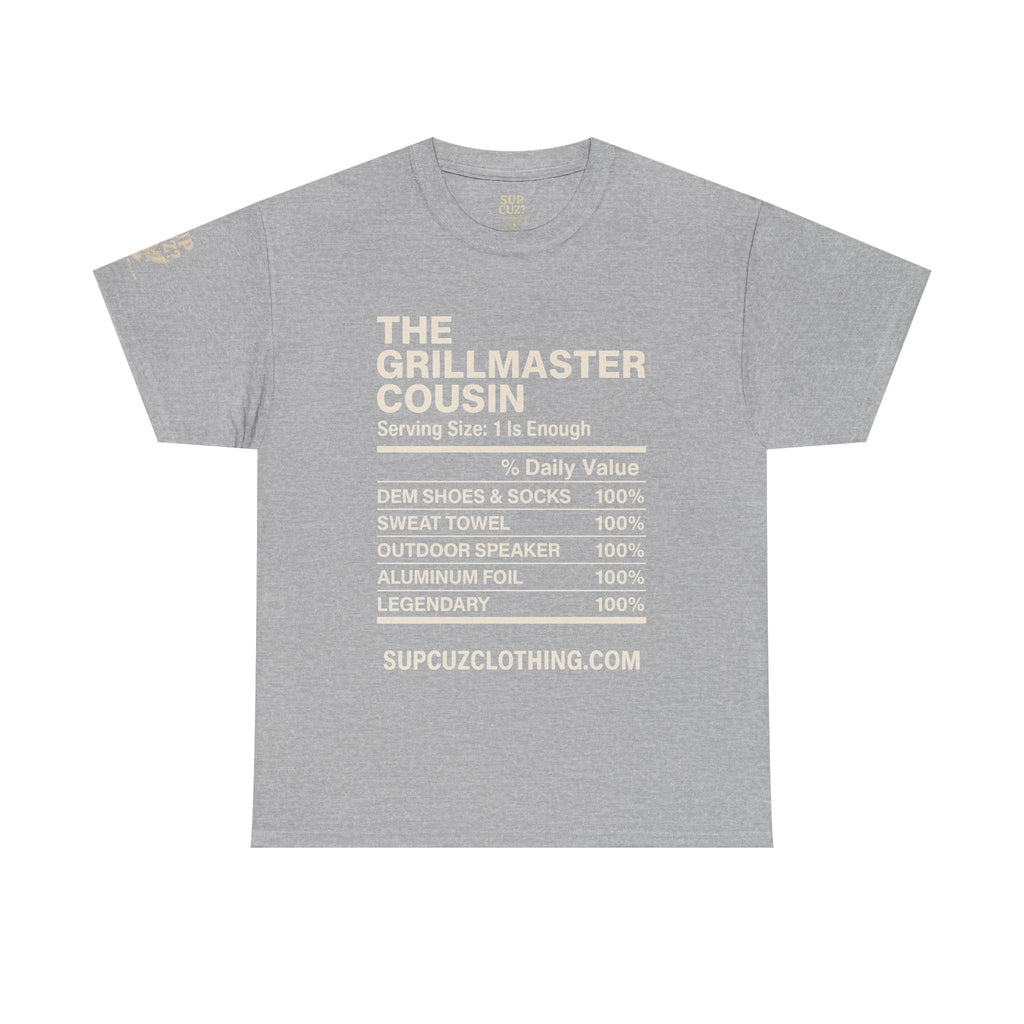 The Grillmaster Cousin - Unisex Heavy Cotton Tee (Multiple Colors)