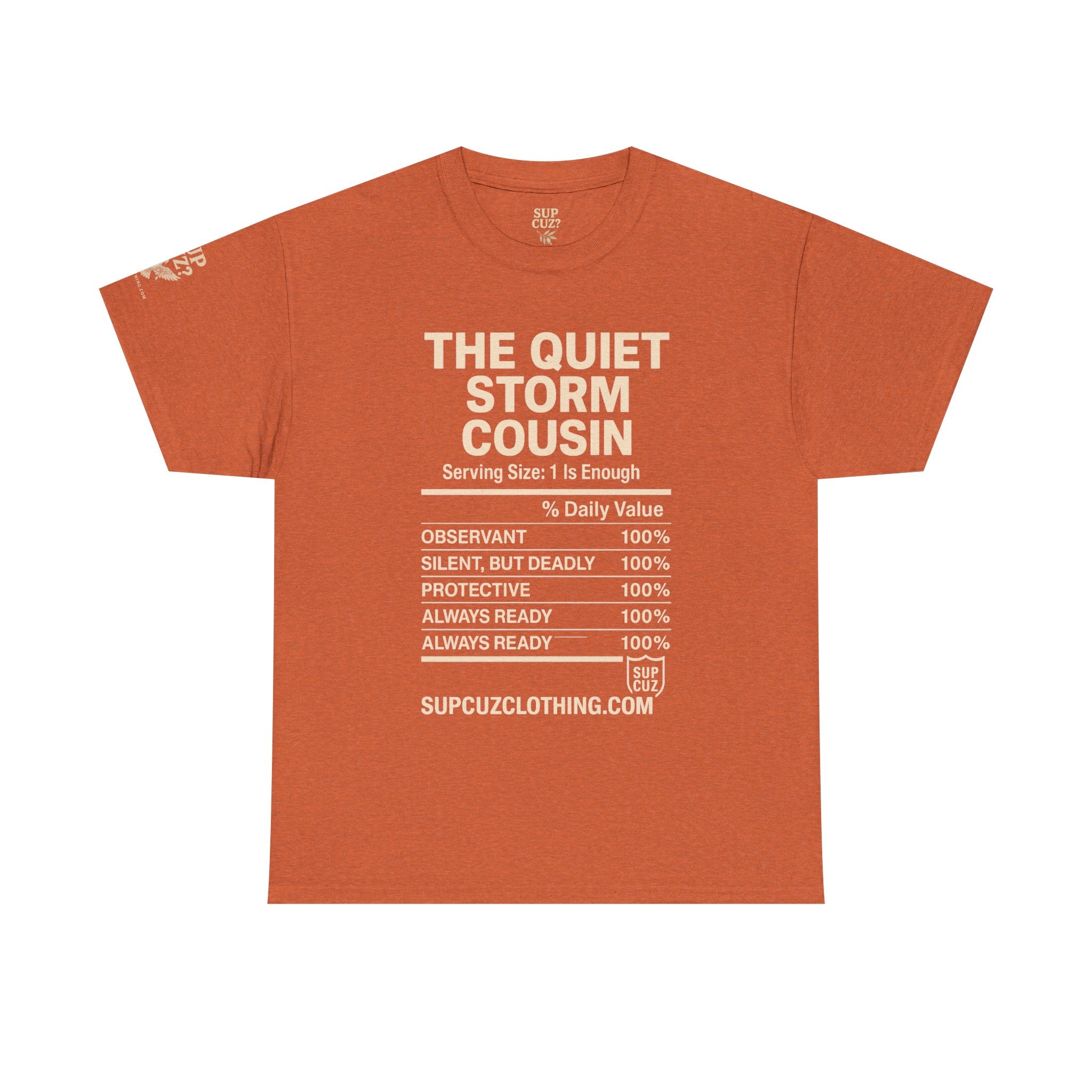 The Quiet Storm Cousin - Unisex Heavy Cotton Tee (Multiple Colors)