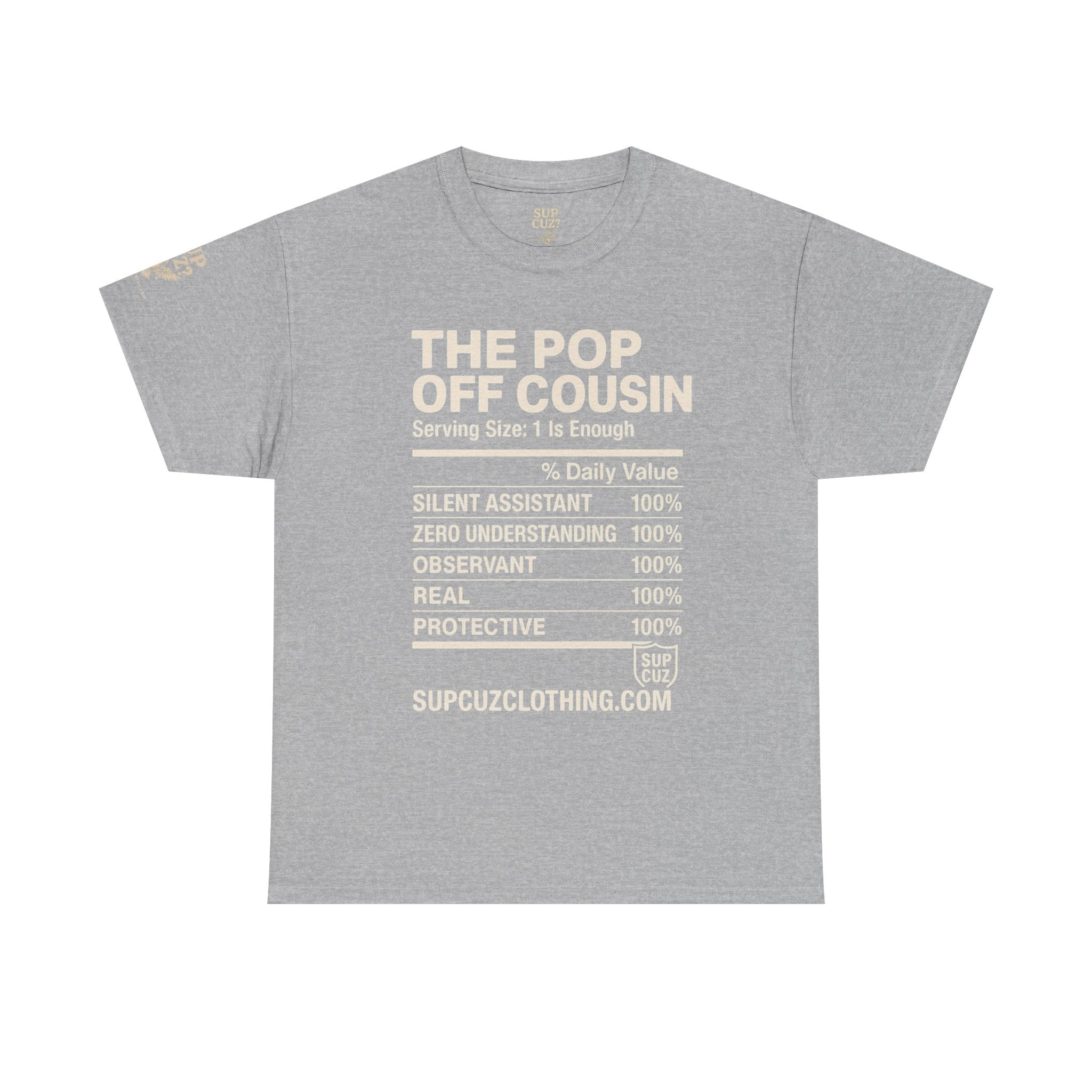 The Pop Off Cousin - Unisex Heavy Cotton Tee (Multiple Colors)