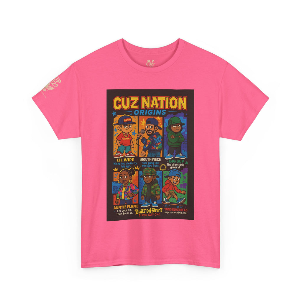 Cuz Nation Origins -  Unisex Heavy Cotton Tee