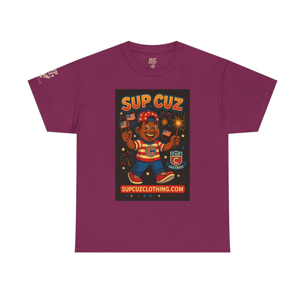 4th of July Launch Tee 3/6 - Unisex Heavy Cotton Tee