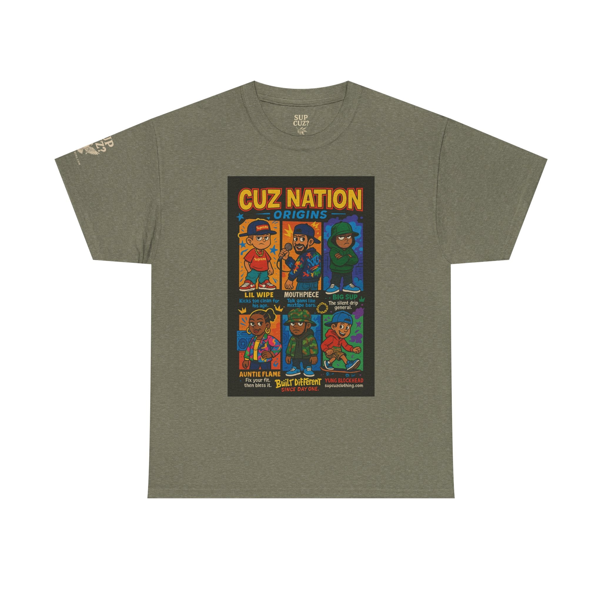 Cuz Nation Origins -  Unisex Heavy Cotton Tee