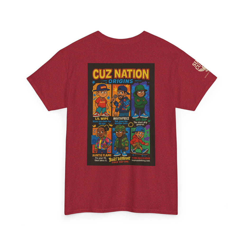 Cuz Nation Origins -  Unisex Heavy Cotton Tee