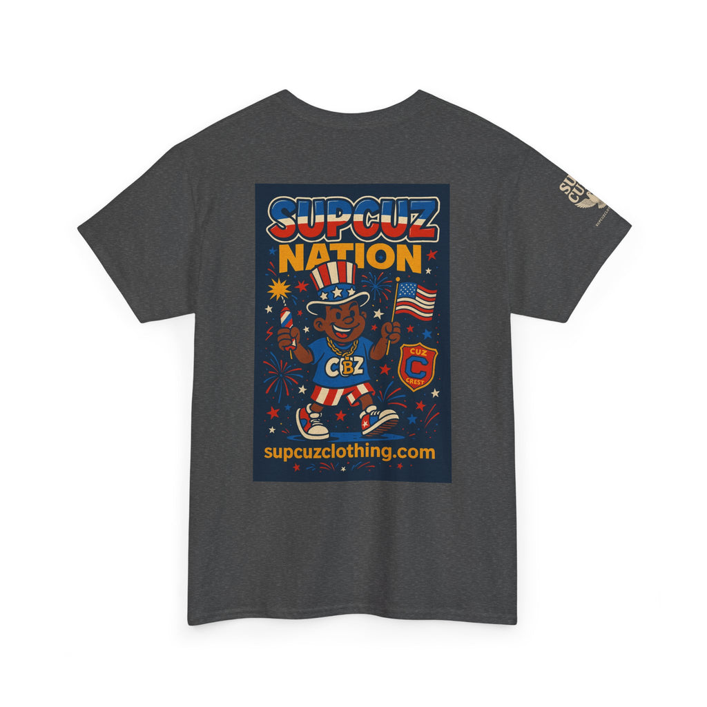 4th of July Launch Tee 1/6 - Unisex Heavy Cotton Tee