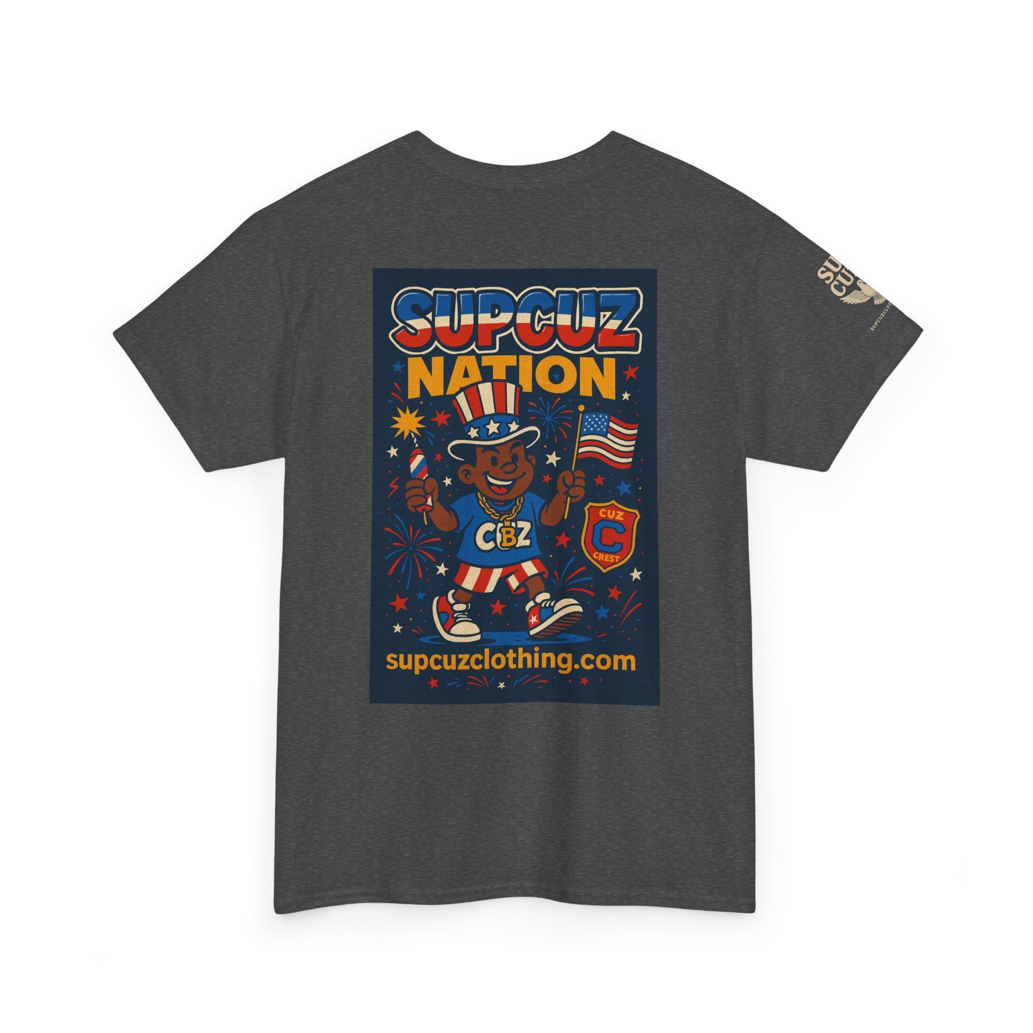 4th of July Launch Tee 1/6 - Unisex Heavy Cotton Tee