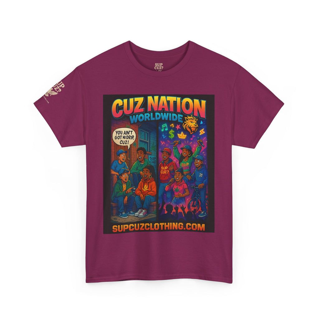 Cuz Nation Worldwide -  Unisex Heavy Cotton Tee