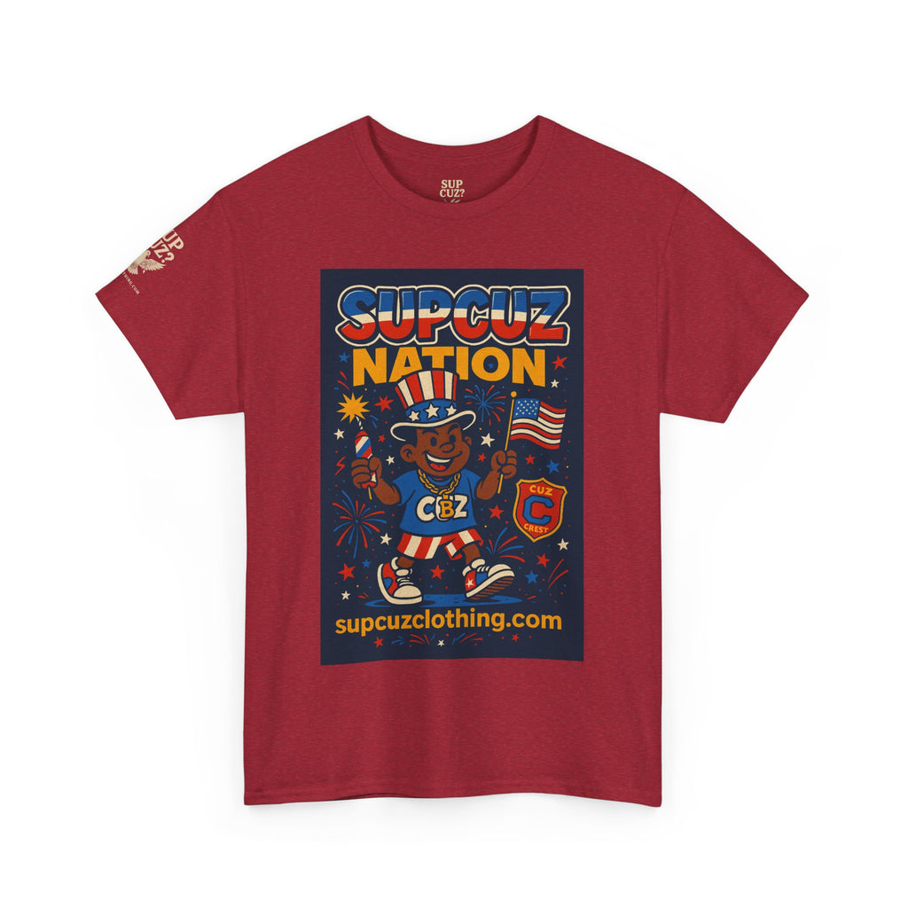 4th of July Launch Tee 1/6 - Unisex Heavy Cotton Tee