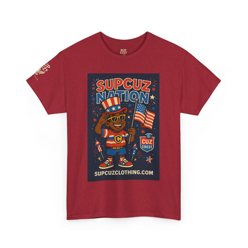 4th of July Launch Tee 2/6 - Unisex Heavy Cotton Tee