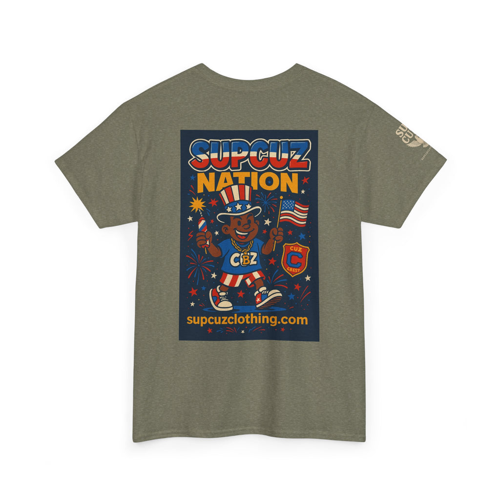 4th of July Launch Tee 1/6 - Unisex Heavy Cotton Tee