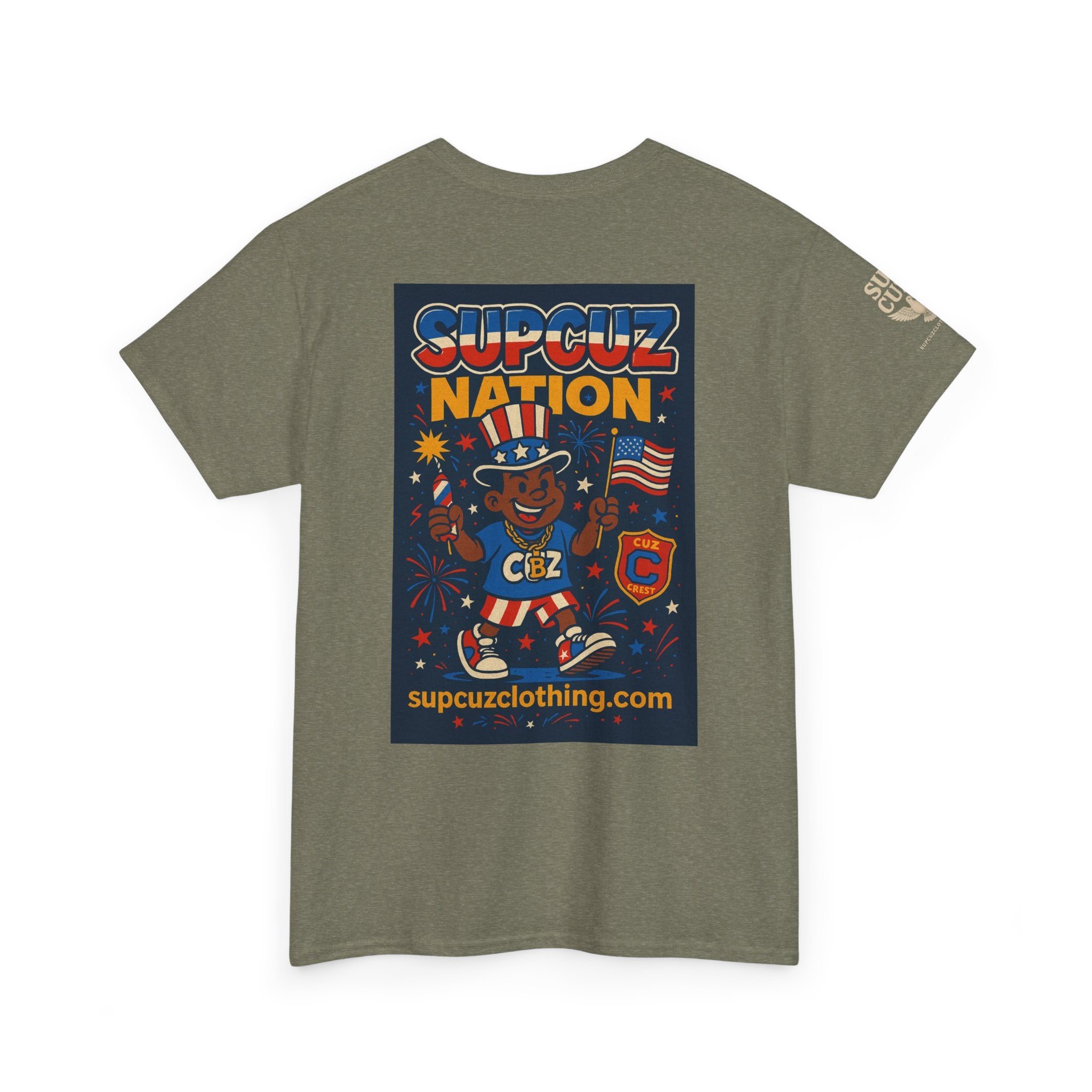 4th of July Launch Tee 1/6 - Unisex Heavy Cotton Tee