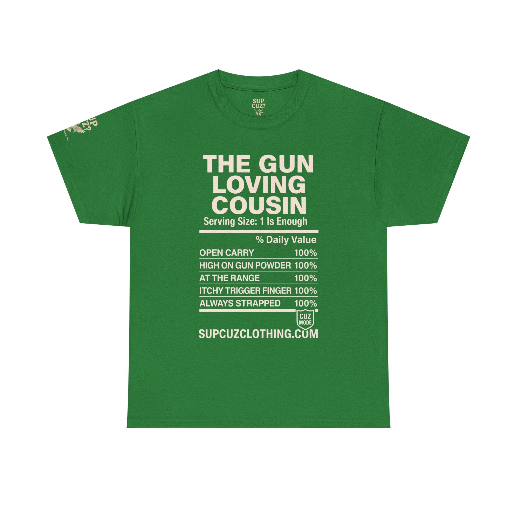 The Gun Loving Cousin - Unisex Heavy Cotton Tee (Multiple Colors)