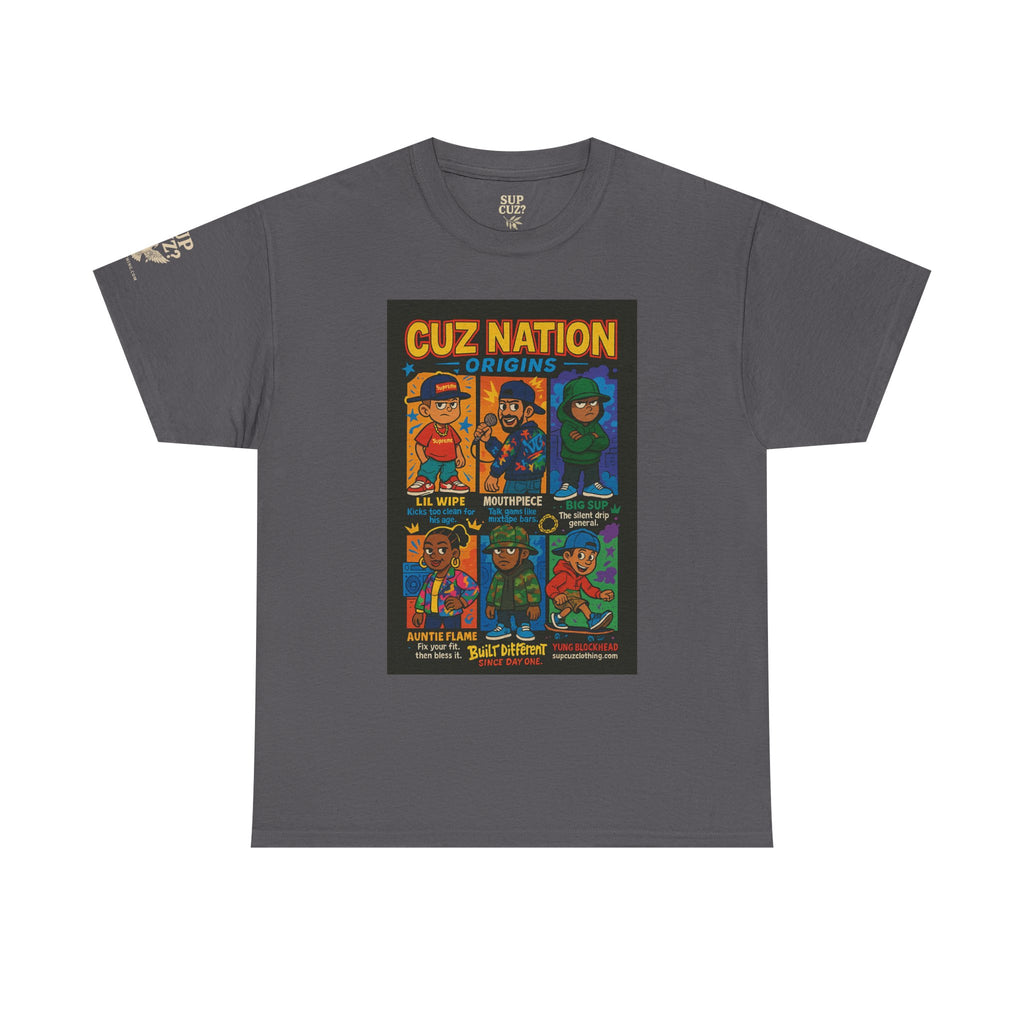 Cuz Nation Origins -  Unisex Heavy Cotton Tee