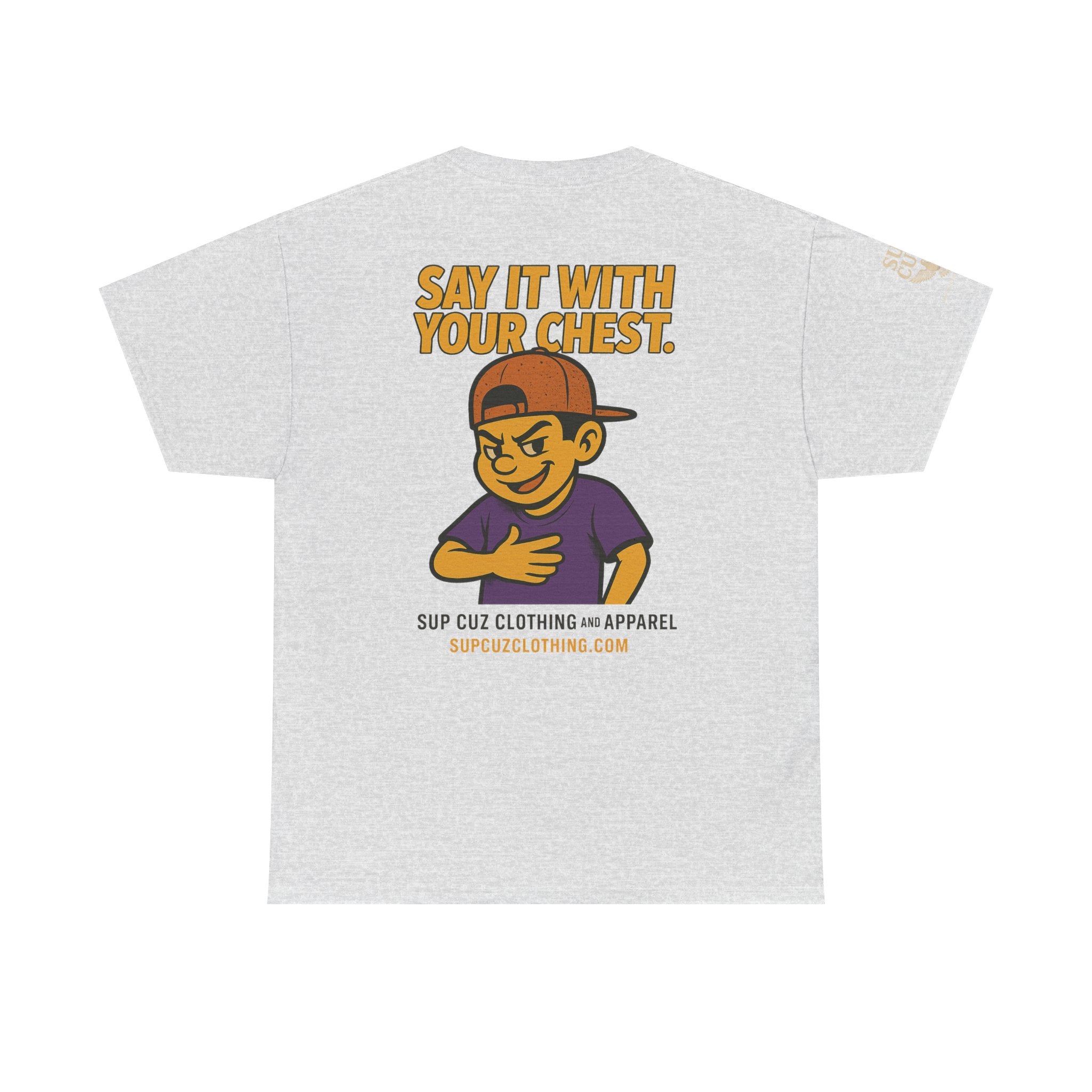 Origins Shirt - Say It With Your Chest! - (No Background) Unisex Heavy Cotton Tee