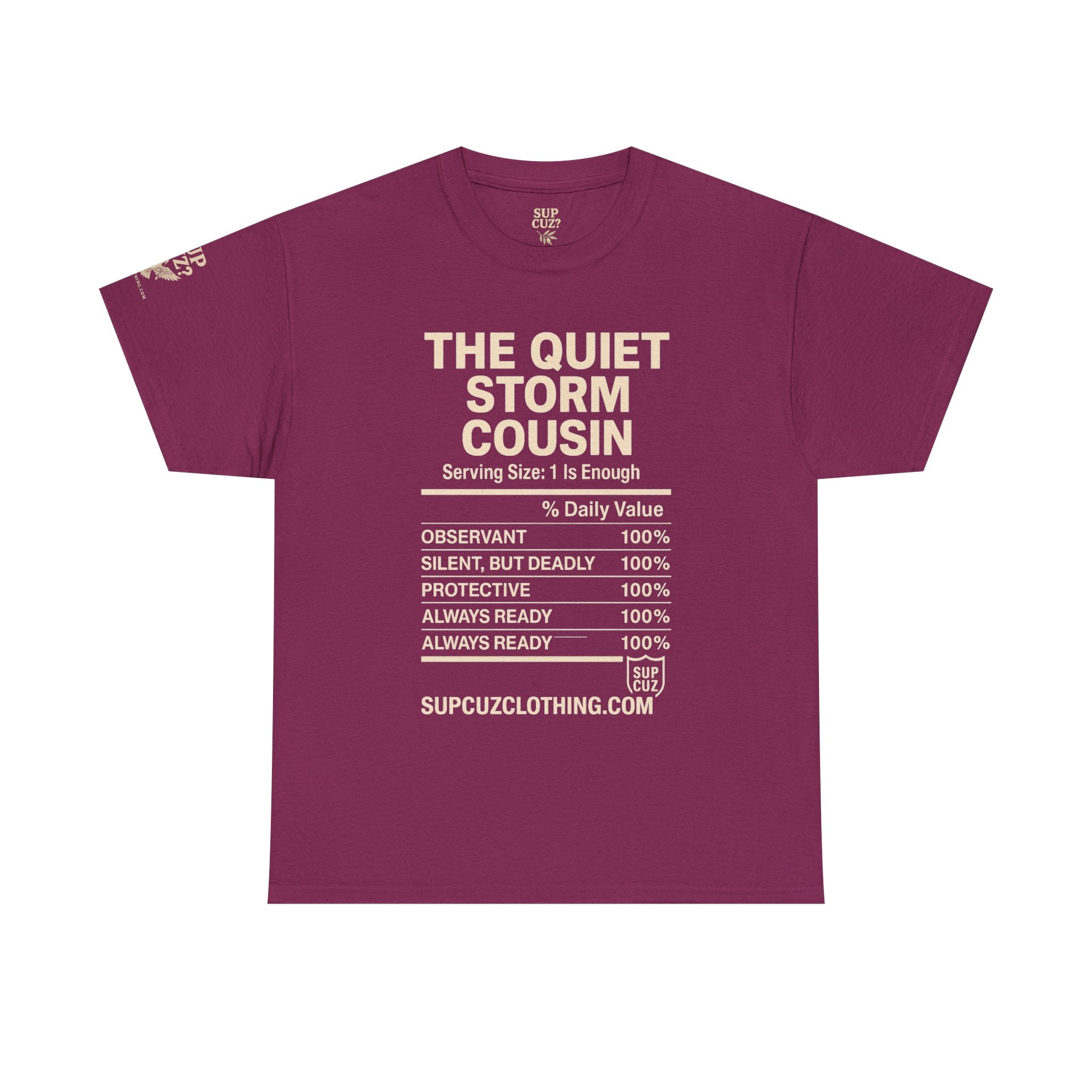 The Quiet Storm Cousin - Unisex Heavy Cotton Tee (Multiple Colors)