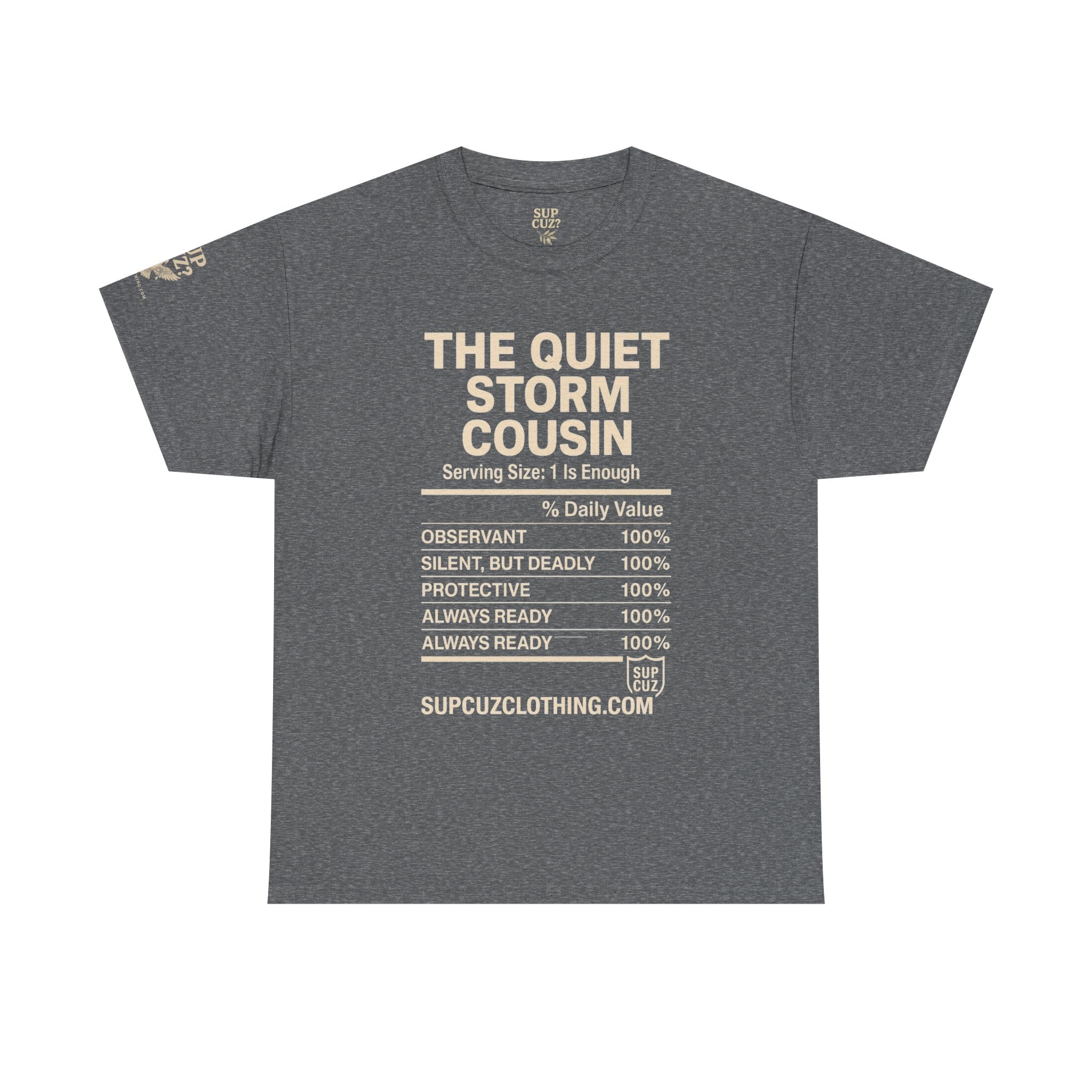 The Quiet Storm Cousin - Unisex Heavy Cotton Tee (Multiple Colors)