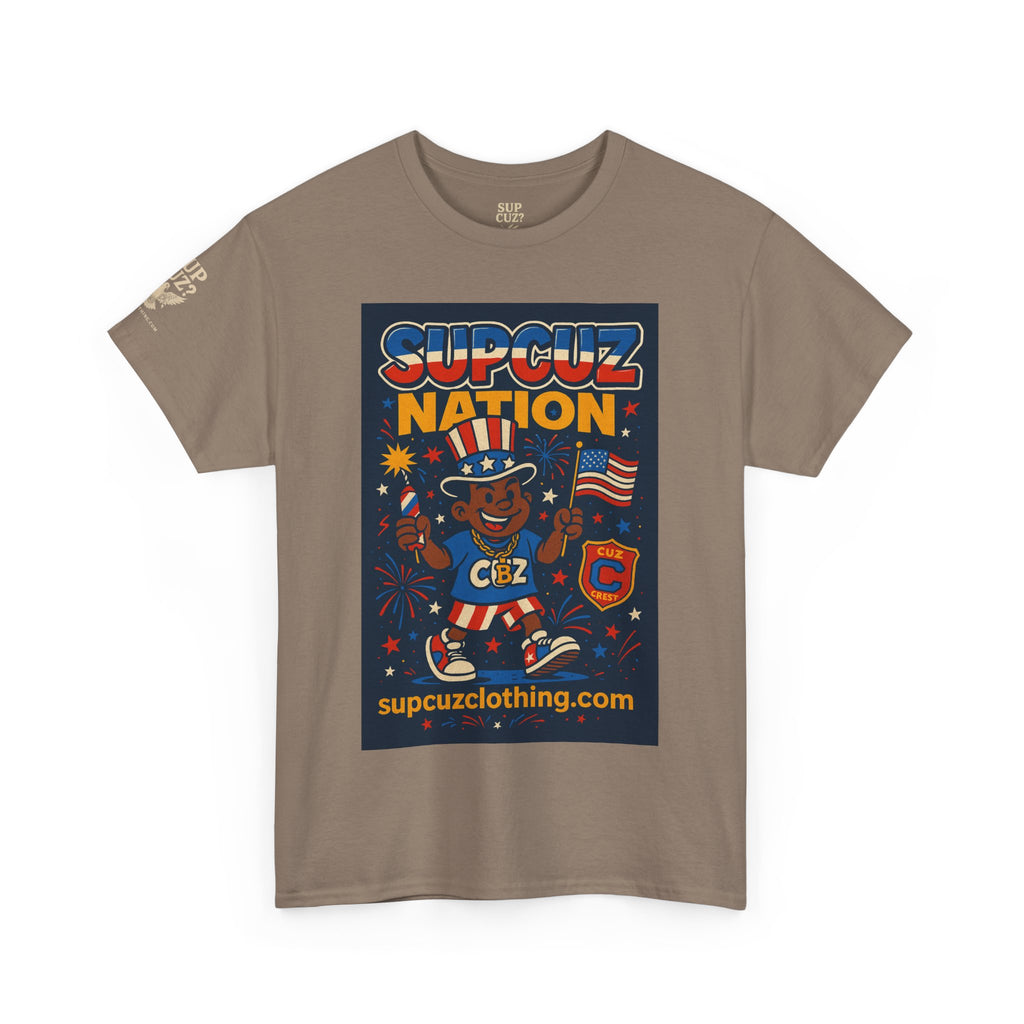 4th of July Launch Tee 1/6 - Unisex Heavy Cotton Tee