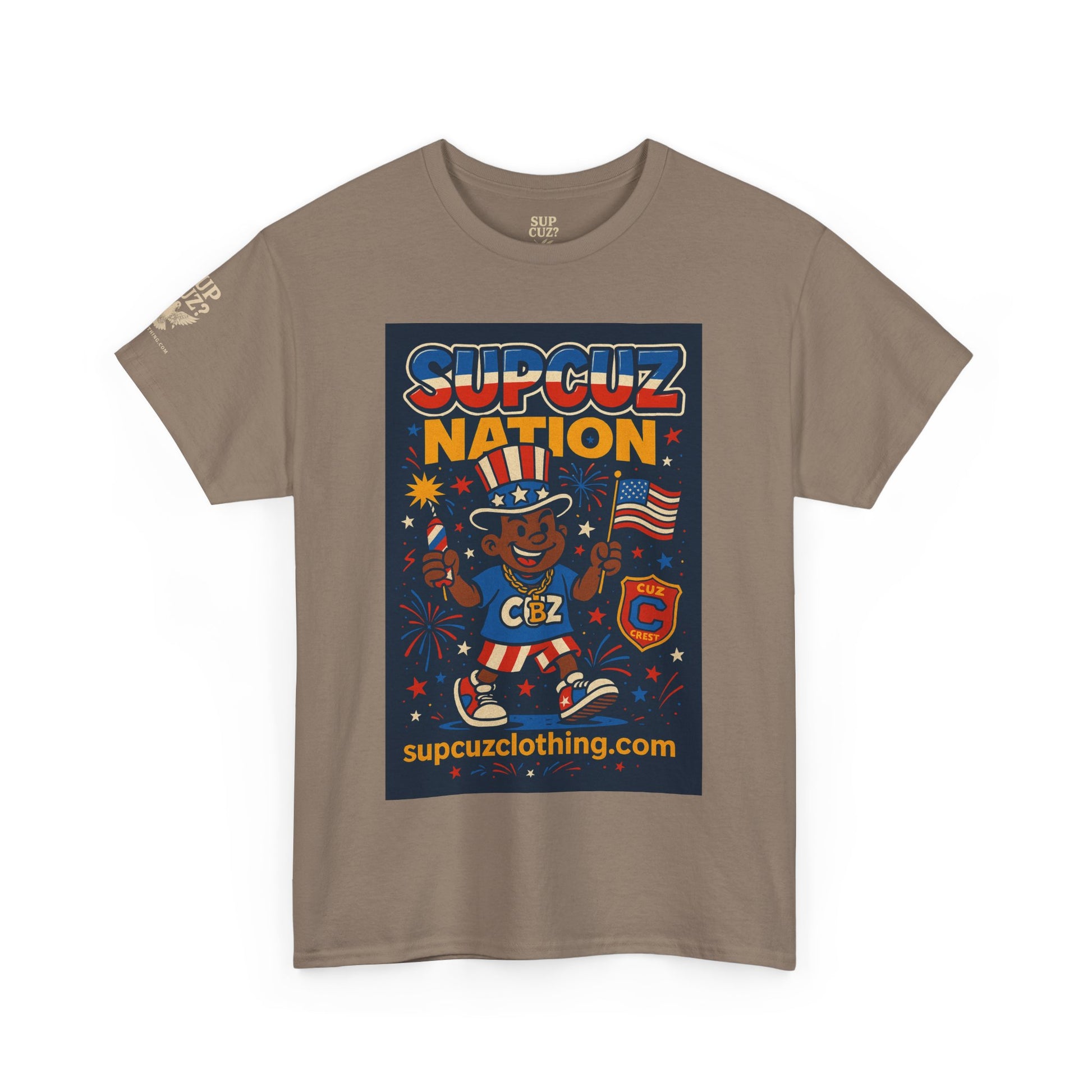 4th of July Launch Tee 1/6 - Unisex Heavy Cotton Tee