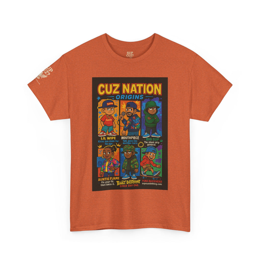 Cuz Nation Origins -  Unisex Heavy Cotton Tee