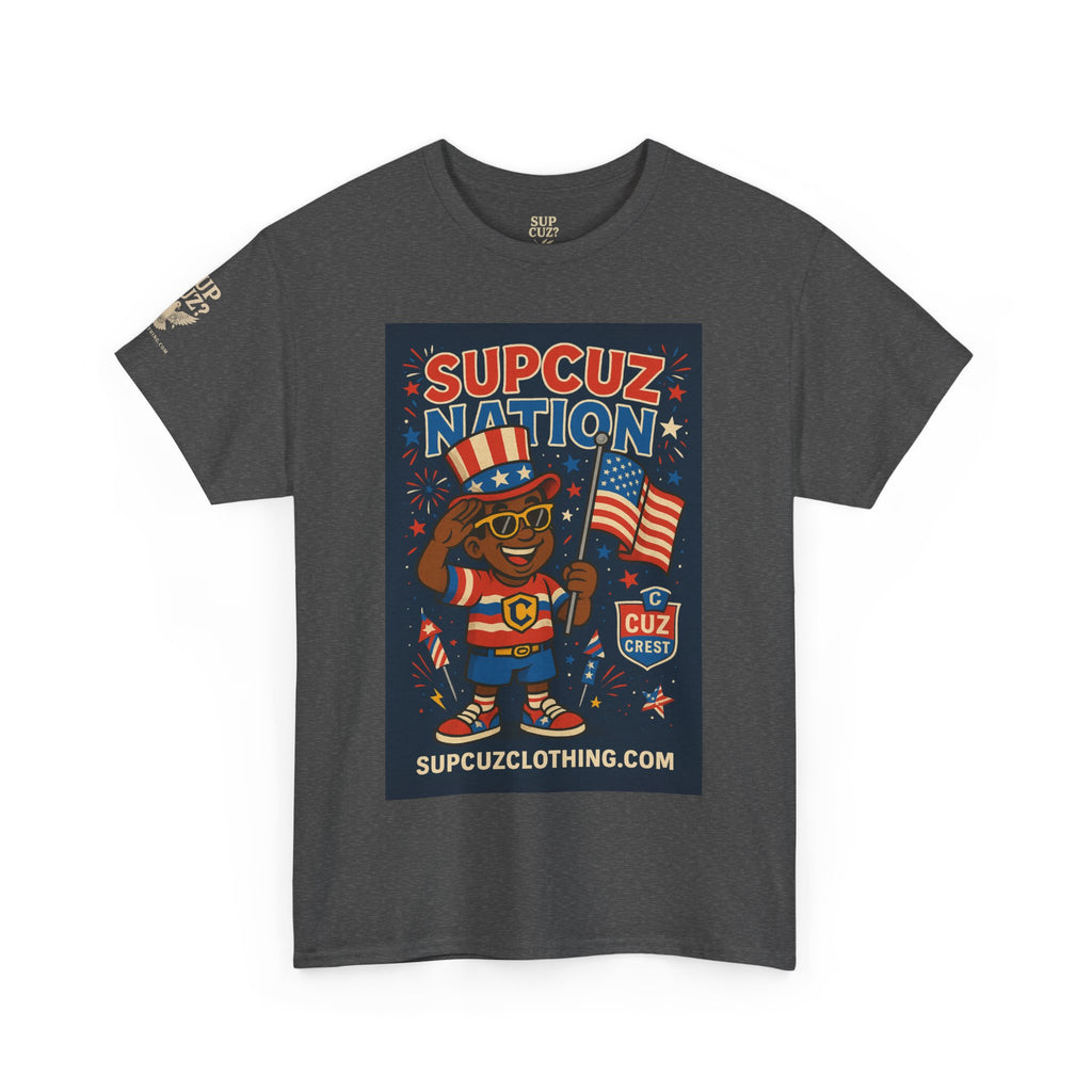 4th of July Launch Tee 2/6 - Unisex Heavy Cotton Tee