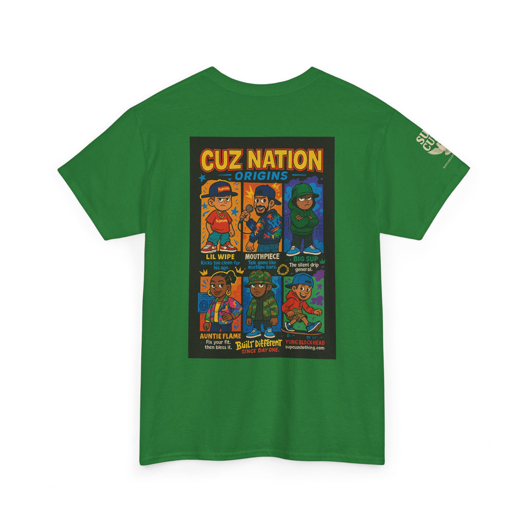 Cuz Nation Origins -  Unisex Heavy Cotton Tee