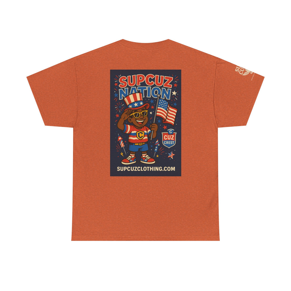 4th of July Launch Tee 2/6 - Unisex Heavy Cotton Tee