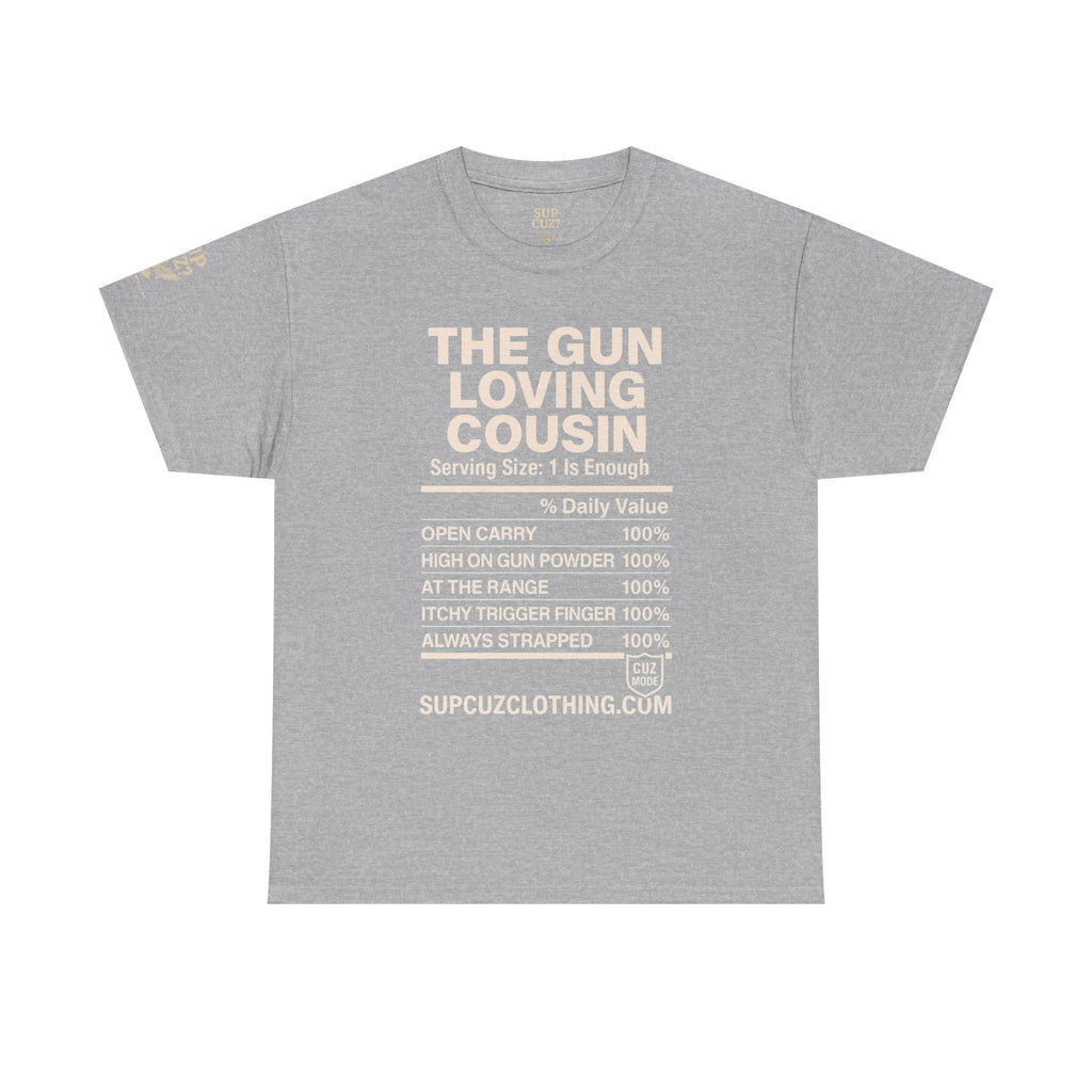 The Gun Loving Cousin - Unisex Heavy Cotton Tee (Multiple Colors)