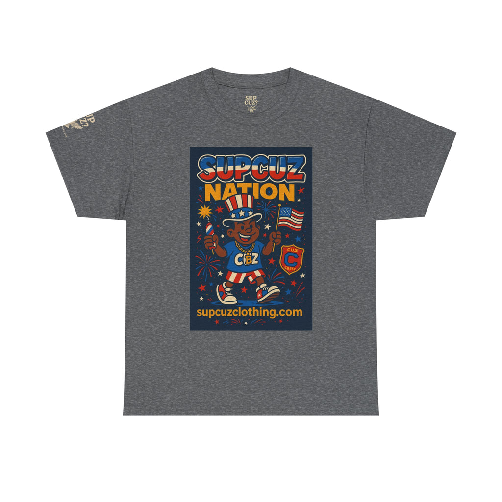 4th of July Launch Tee 1/6 - Unisex Heavy Cotton Tee