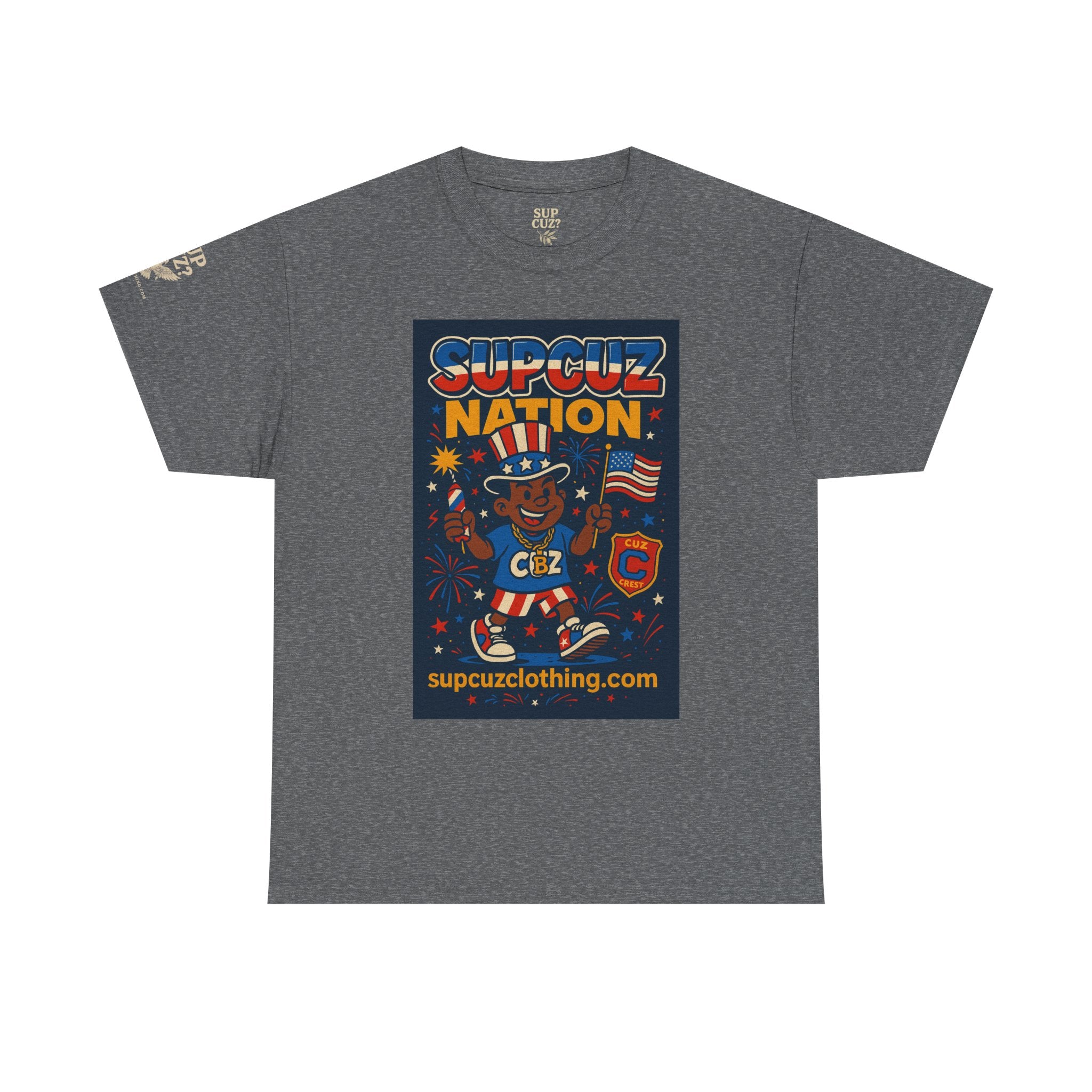 4th of July Launch Tee 1/6 - Unisex Heavy Cotton Tee