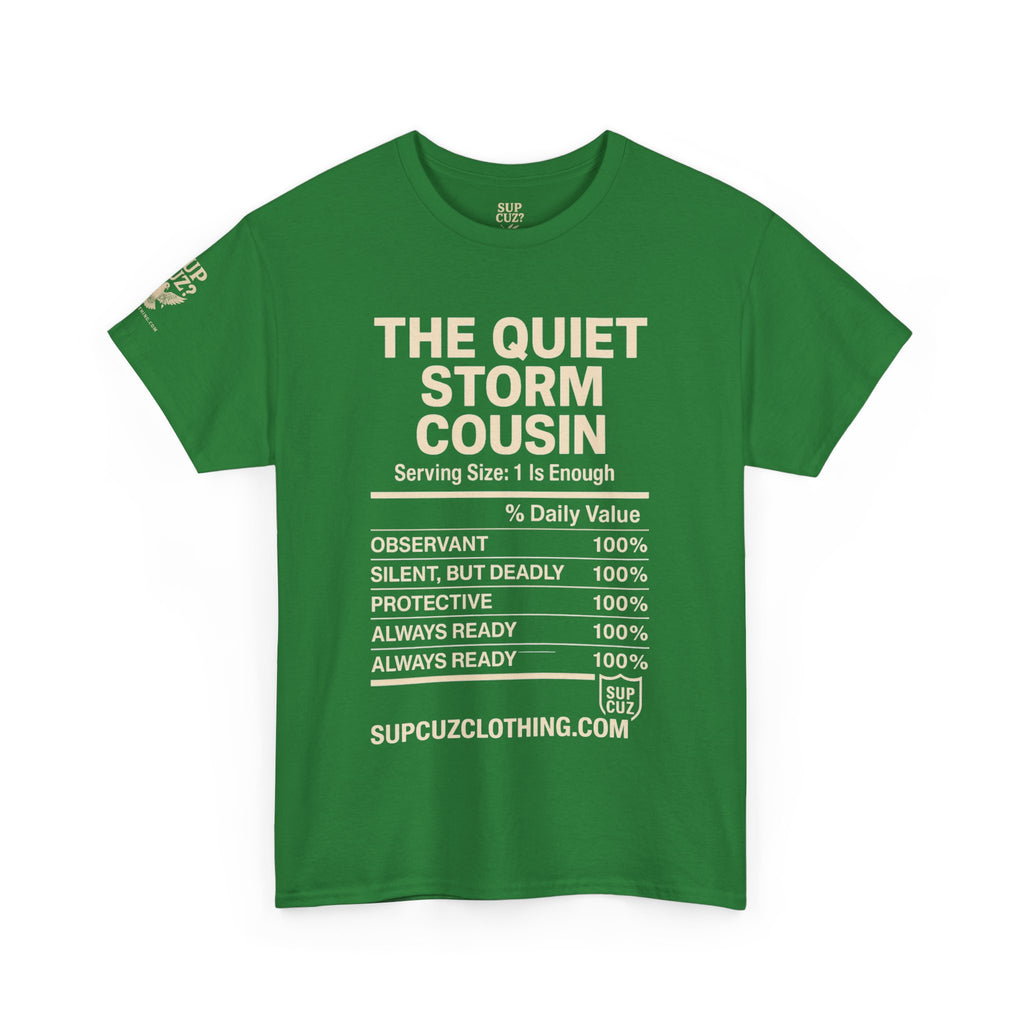 The Quiet Storm Cousin - Unisex Heavy Cotton Tee (Multiple Colors)