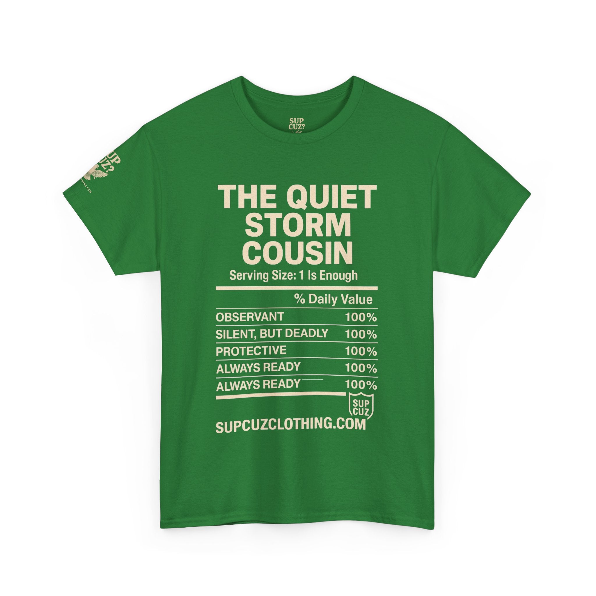 The Quiet Storm Cousin - Unisex Heavy Cotton Tee (Multiple Colors)