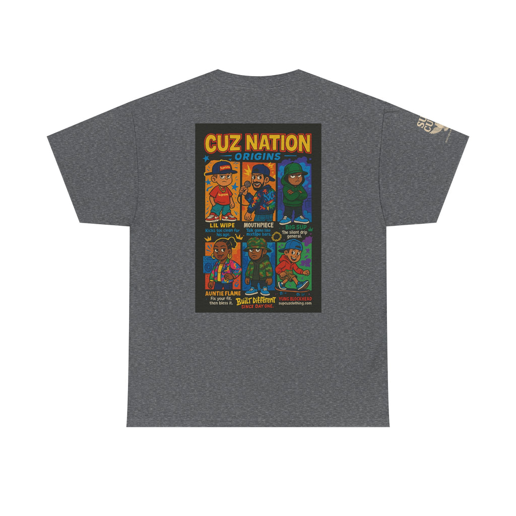 Cuz Nation Origins -  Unisex Heavy Cotton Tee