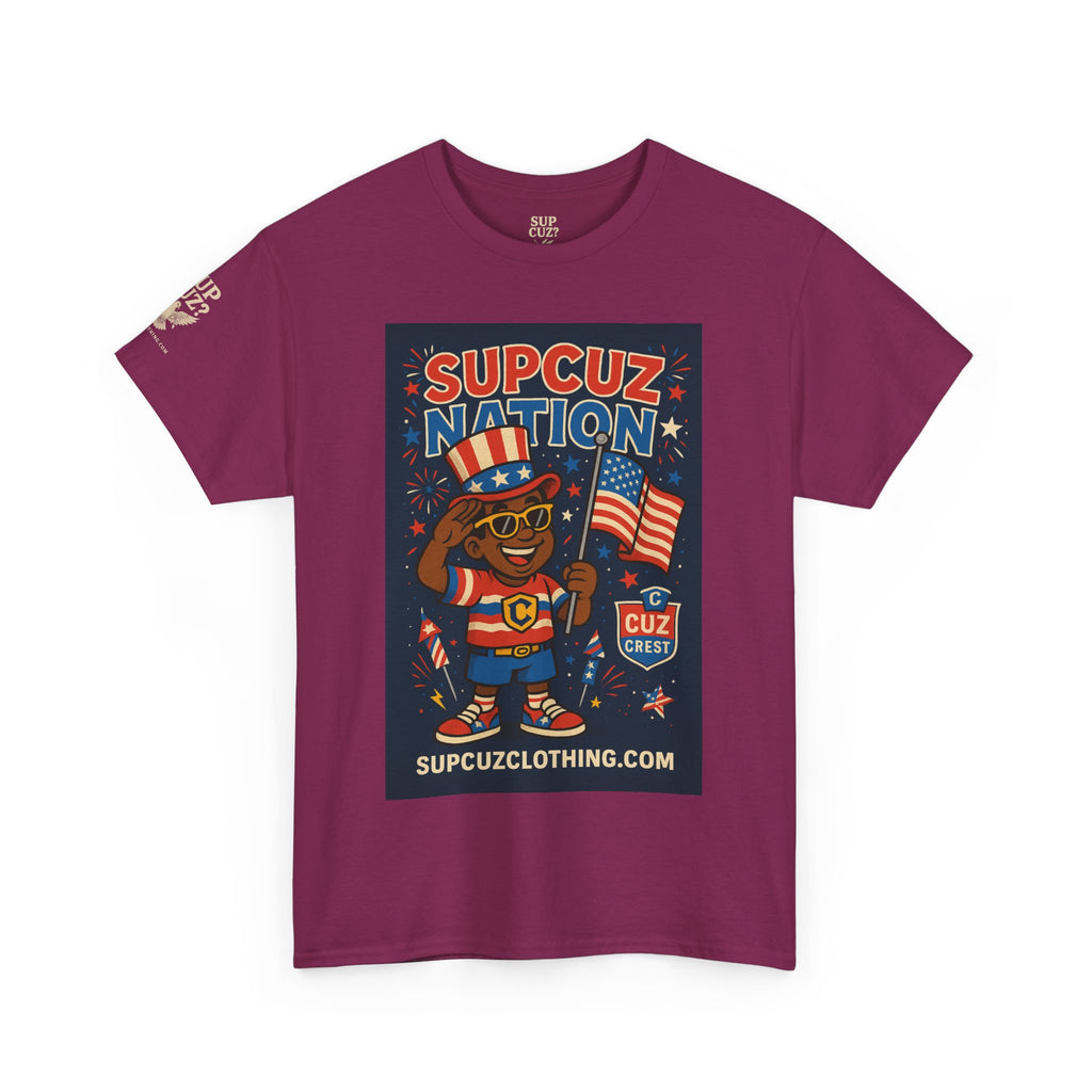 4th of July Launch Tee 2/6 - Unisex Heavy Cotton Tee