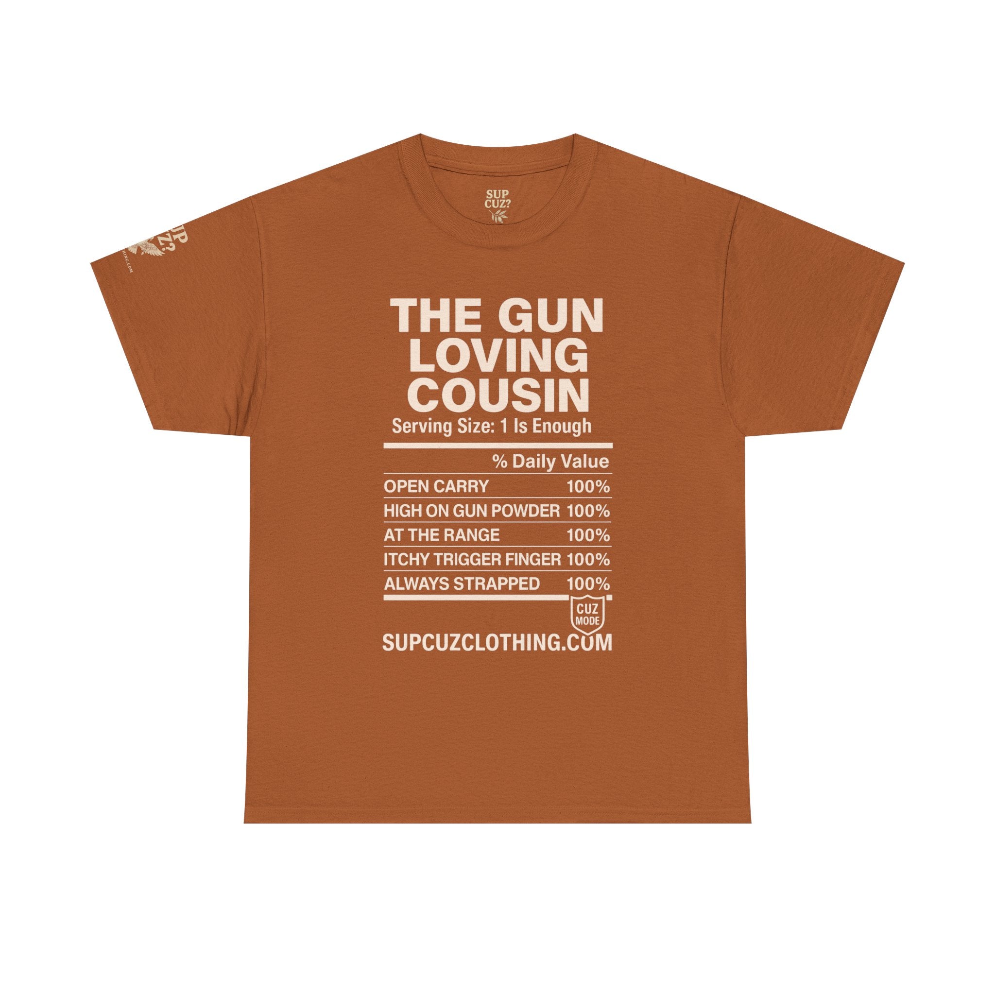 The Gun Loving Cousin - Unisex Heavy Cotton Tee (Multiple Colors)