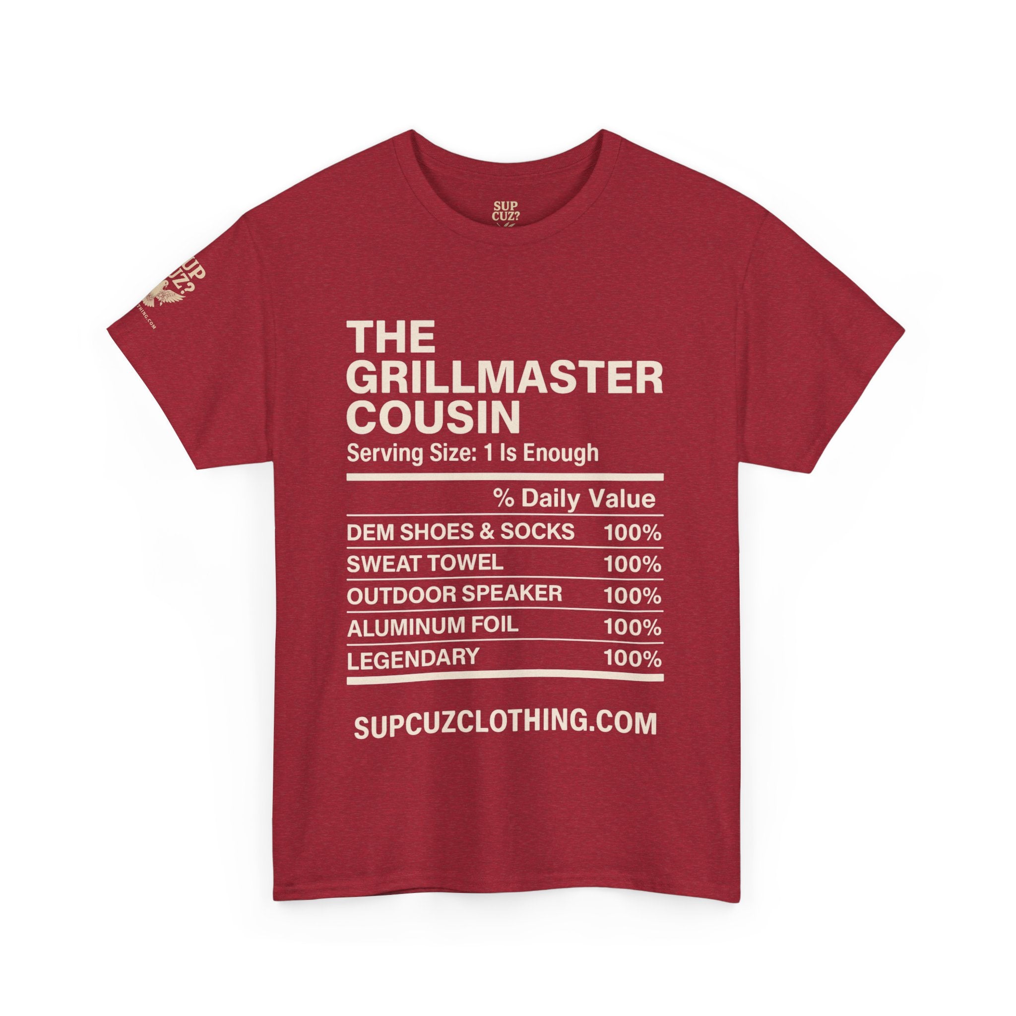 The Grillmaster Cousin - Unisex Heavy Cotton Tee (Multiple Colors)