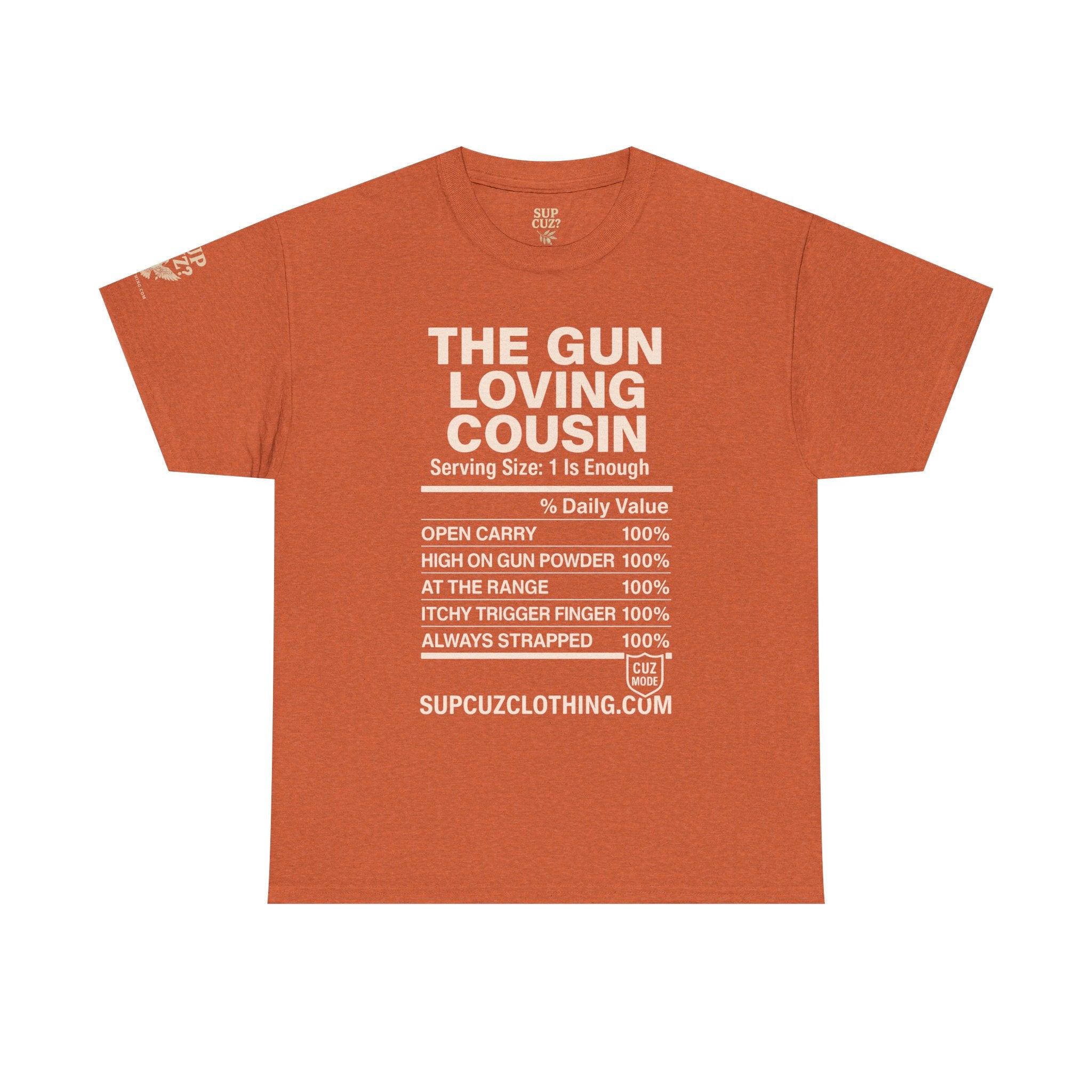 The Gun Loving Cousin - Unisex Heavy Cotton Tee (Multiple Colors)