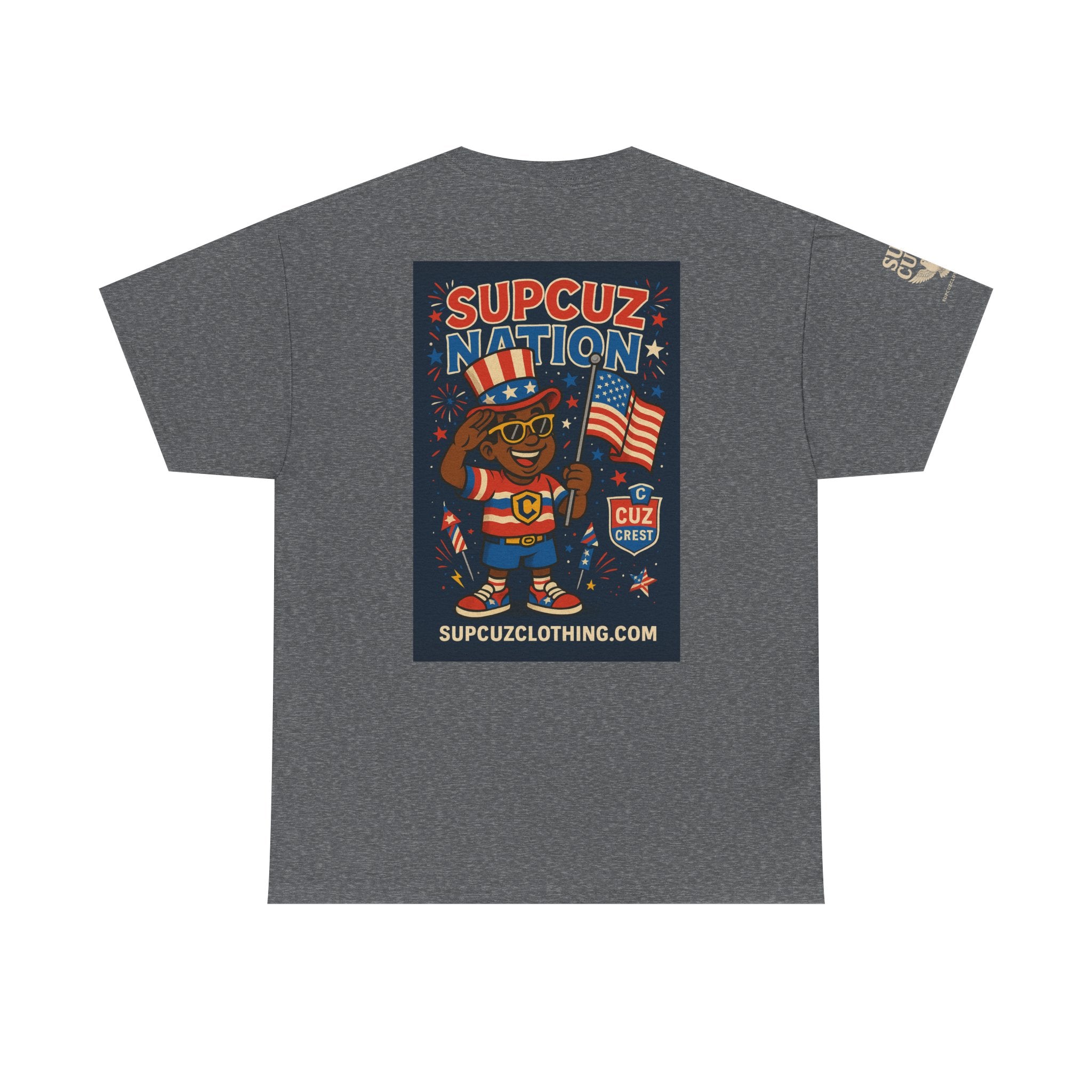 4th of July Launch Tee 2/6 - Unisex Heavy Cotton Tee