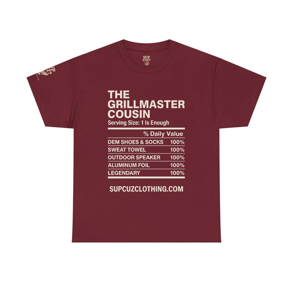 The Grillmaster Cousin - Unisex Heavy Cotton Tee (Multiple Colors)