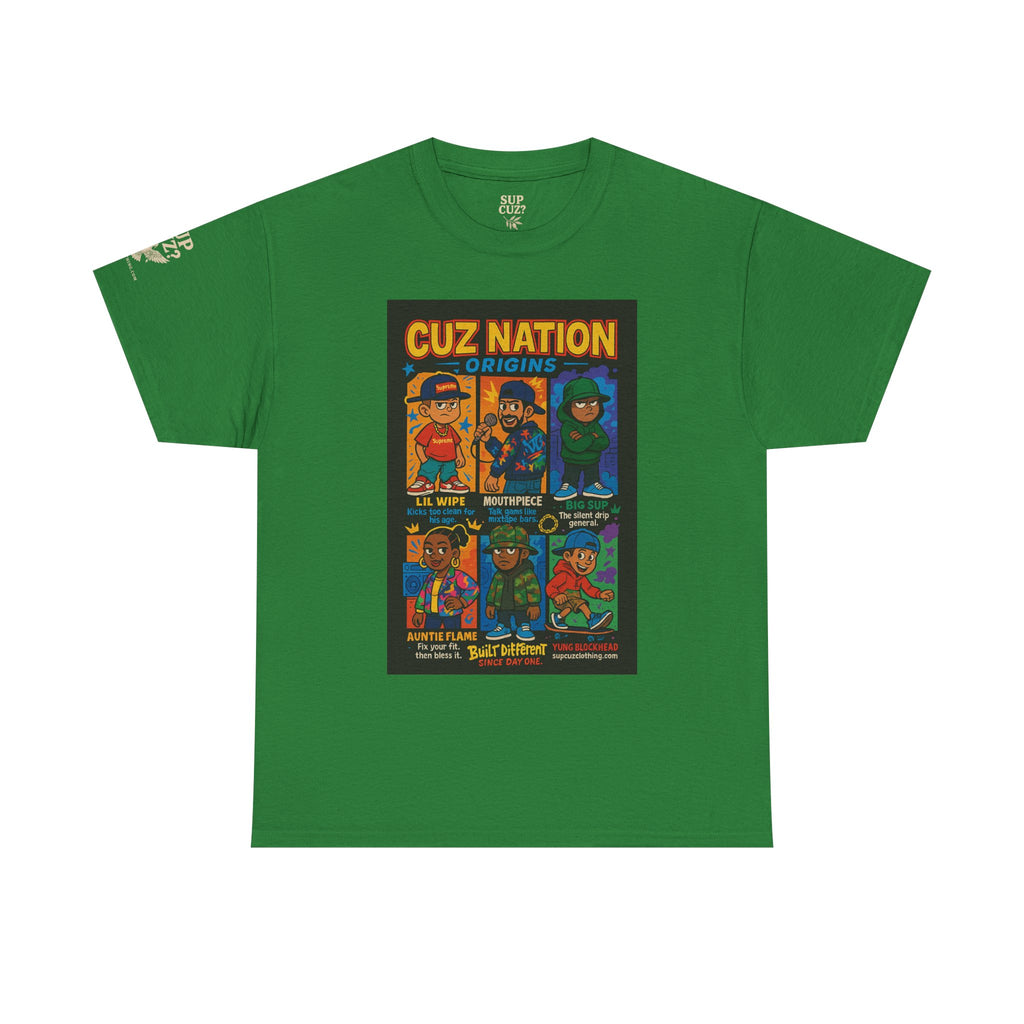 Cuz Nation Origins -  Unisex Heavy Cotton Tee